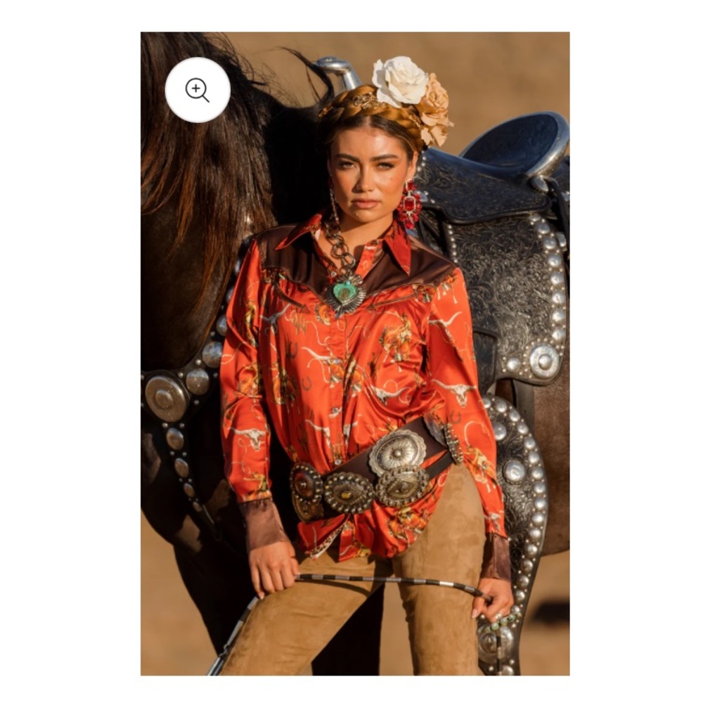 Rodeo Quincy El Rancho Button Up; Size 2XL; New